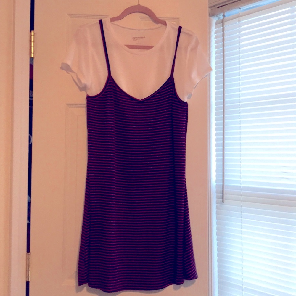 One piece striped dress